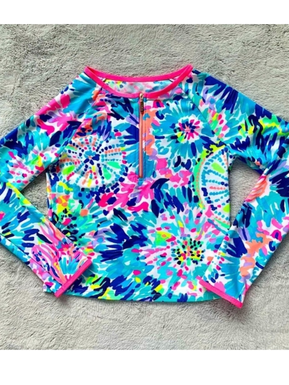 Lilly Pulitzer Luxletic Girls Rashguard•Size XL or 12/14